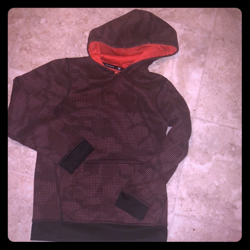 Boys red and black hoodie